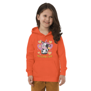 Kids eco hoodie | Highland Cutie