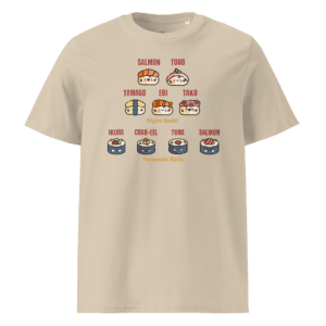 Unisex organic cotton t-shirt  | Sushi