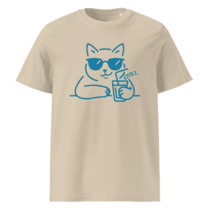 Unisex organic cotton t-shirt | Chill Cat