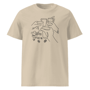 Unisex organic cotton t-shirt | Coffee Time
