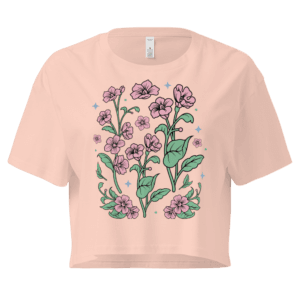Women’s crop top | Flower shirt